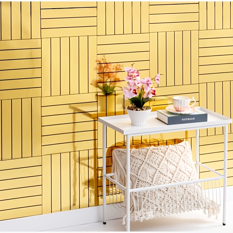 10pcs Striped Grid Self-Adhesi - Luxury Lifestyle Wallpaper recension och pris