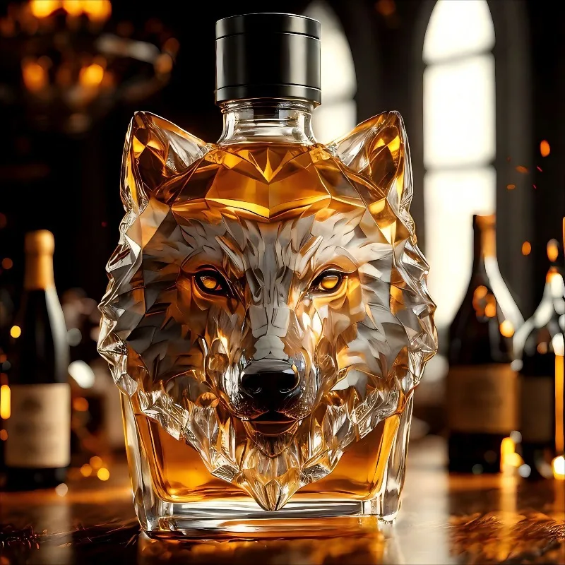 High Borosilicate Glass Wolf H - Glass Decanter Whiskey recension och pris