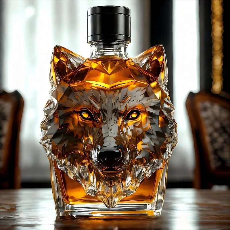 High Borosilicate Glass Wolf H - Glass Decanter Whiskey recension och pris