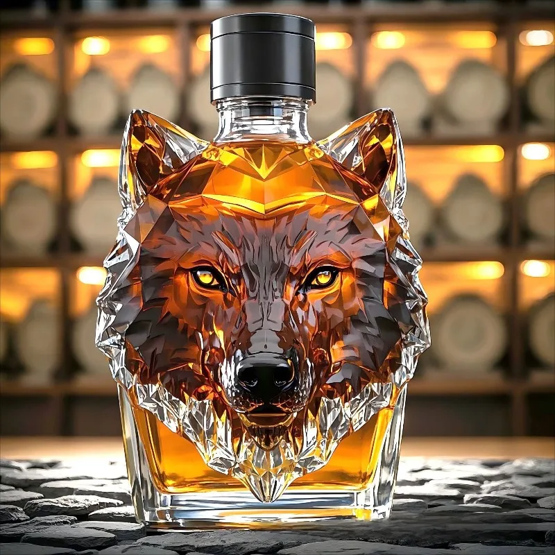 High Borosilicate Glass Wolf H - Glass Decanter Whiskey recension och pris