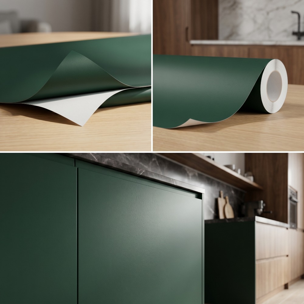 Luxury Matte Emerald Green PVC - Luxury Lifestyle Wallpaper recension och pris