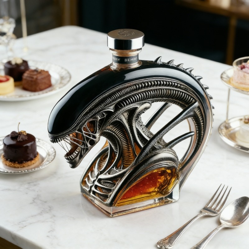 Alien Xenomorph Shaped Whiskey - Glass Decanter Whiskey recension och pris