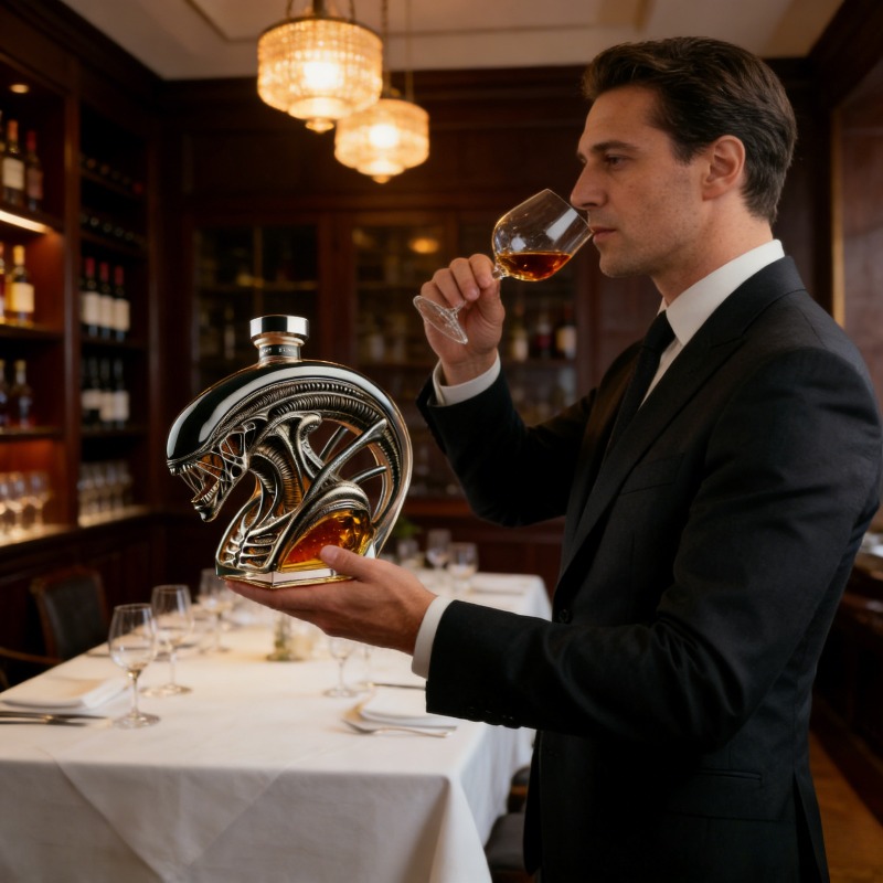 Alien Xenomorph Shaped Whiskey - Glass Decanter Whiskey recension och pris