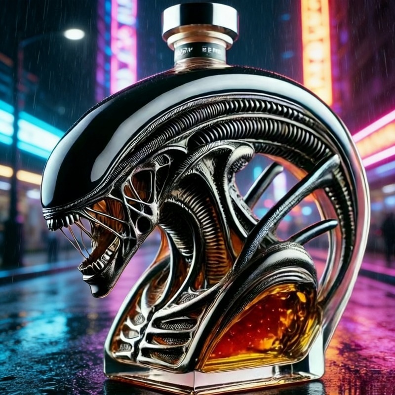 Alien Xenomorph Shaped Whiskey - Glass Decanter Whiskey recension och pris