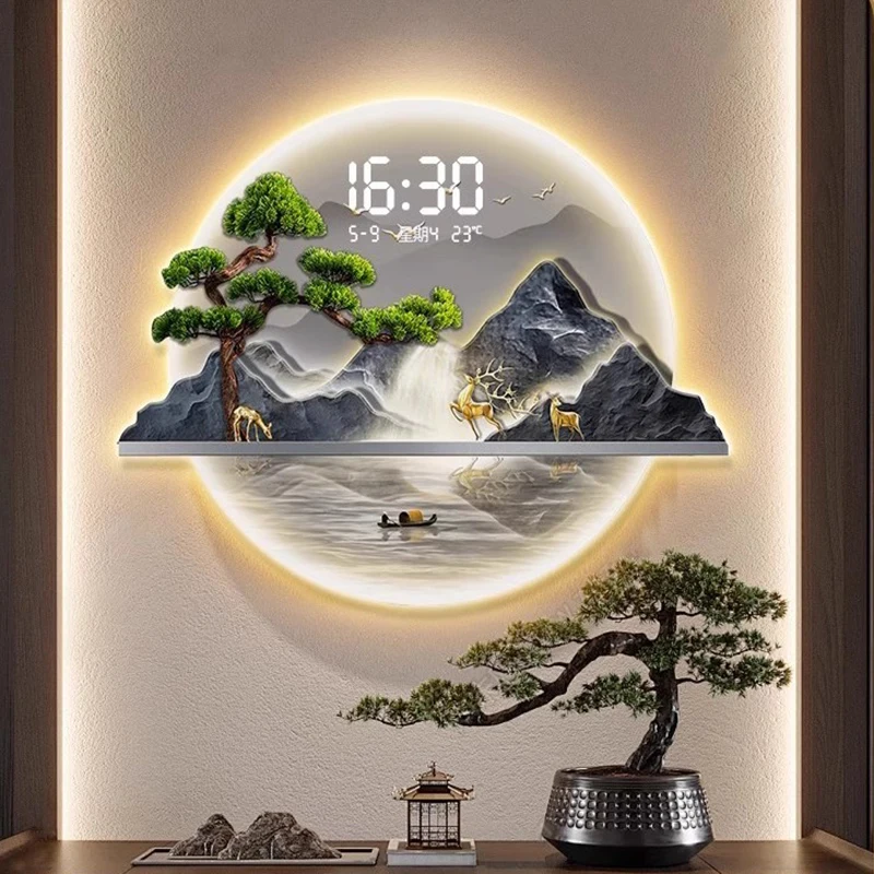 Chinese Style Design Wall Cloc - Luxury Lifestyle Aesthetic recension och pris