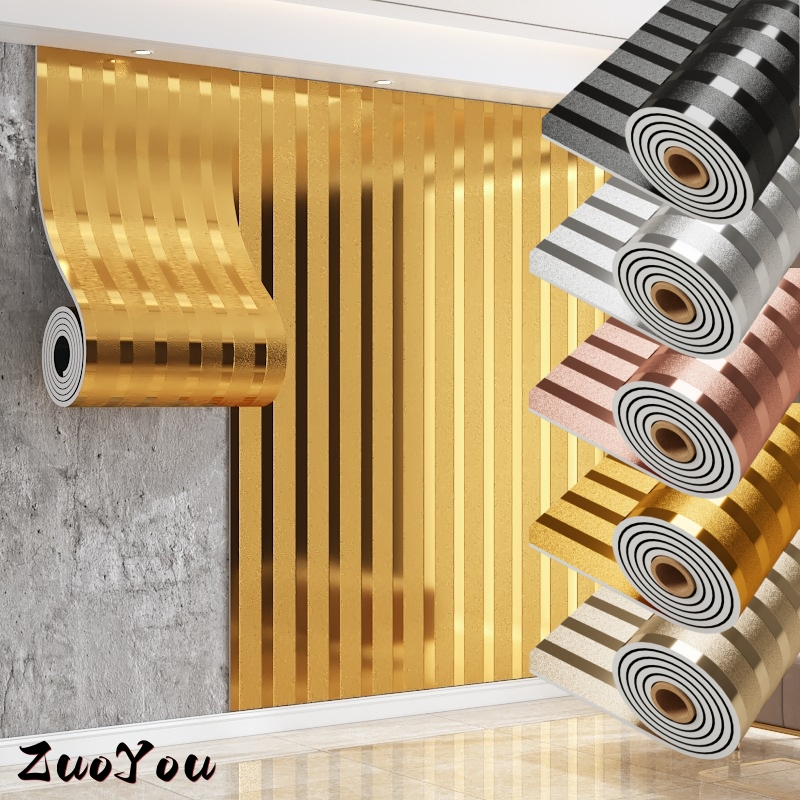 Luxury Gold Stripe Contact Pap - Luxury Lifestyle Wallpaper recension och pris