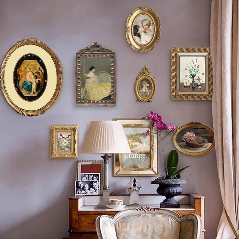 Retro Painting Frame Living Ro - Luxury Lifestyle Wallpaper recension och pris