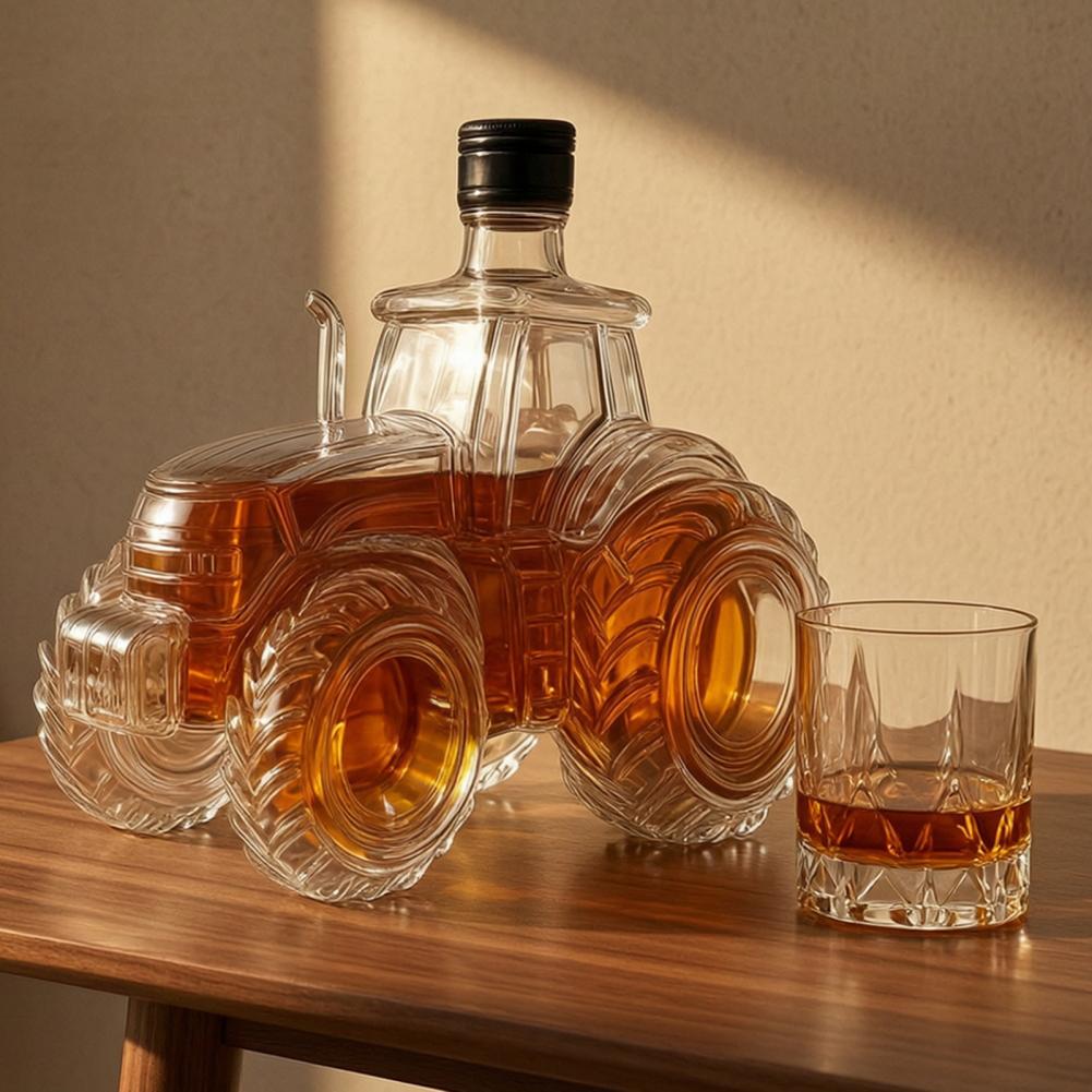 Tractor Shaped Whiskey Glass D - Glass Decanter Whiskey recension och pris