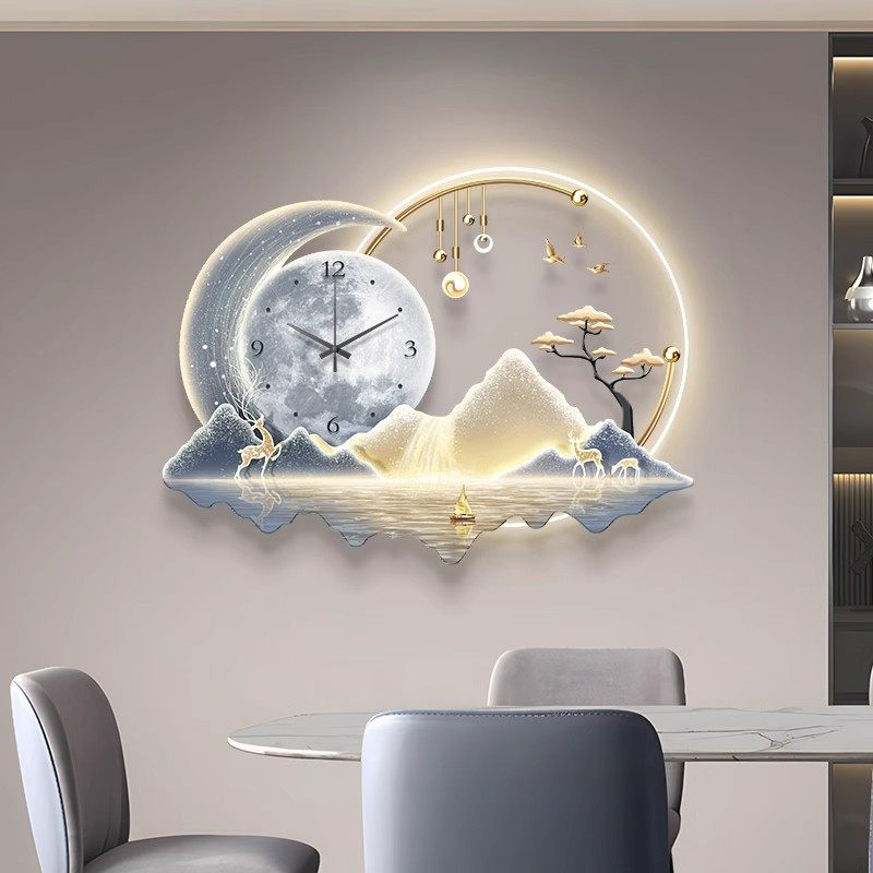 Art Mural Led Clock Wall Luxur - Luxury Lifestyle Aesthetic recension och pris