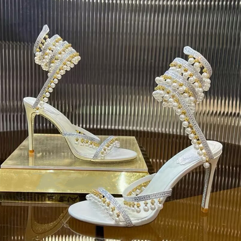 Luxury Rhinestones Pearls Tass - Luxury Lifestyle Shoes recension och pris