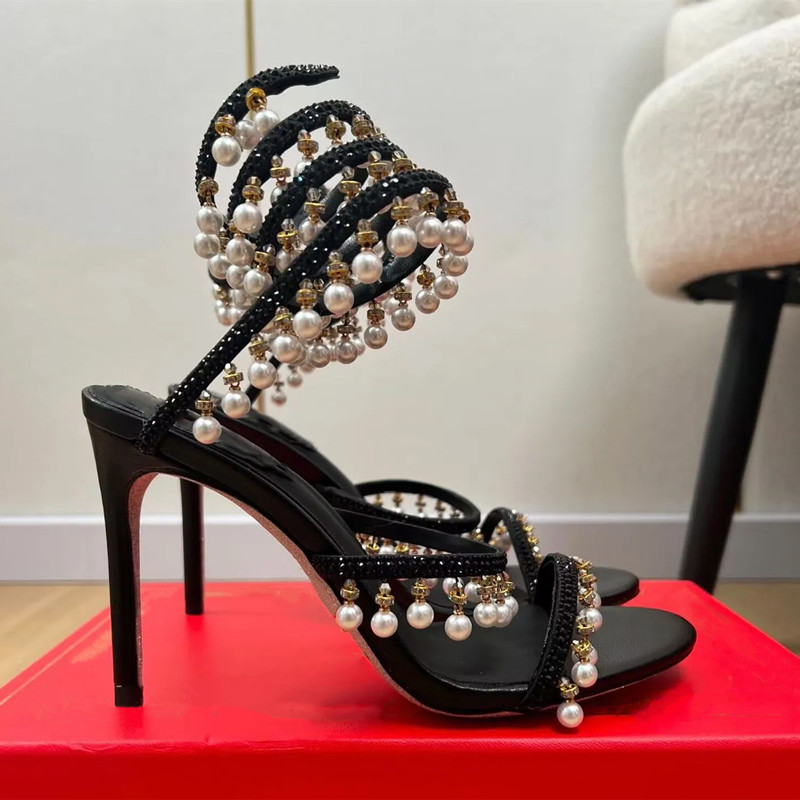 Luxury Rhinestones Pearls Tass - Luxury Lifestyle Shoes recension och pris