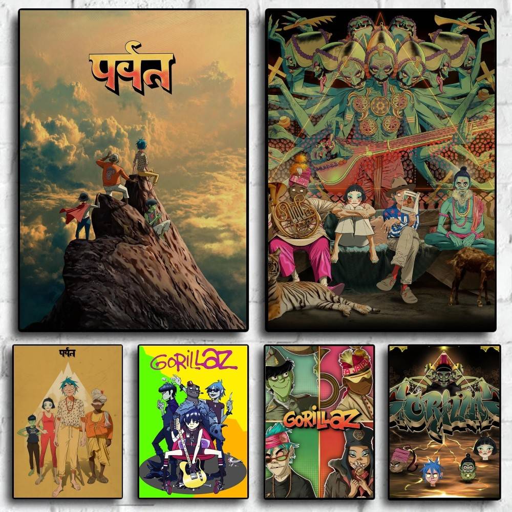 band G-gorillaz The Mountain   - Luxury Lifestyle Wallpaper recension och pris